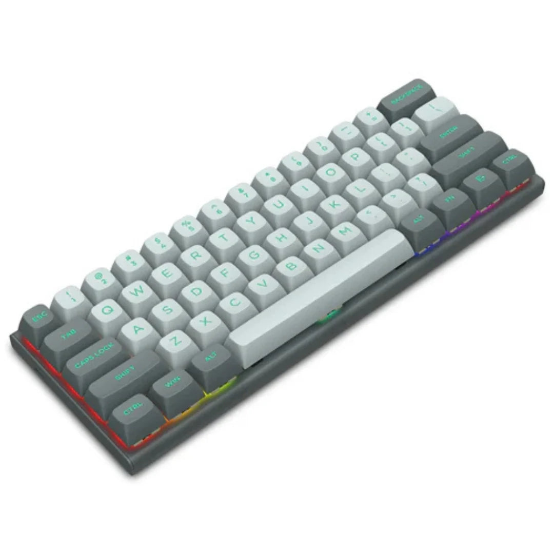 E-YOOSO HZ-61 RGB 61-Keys Hot-Swappable Mechanical Keyboard Gray/ Black