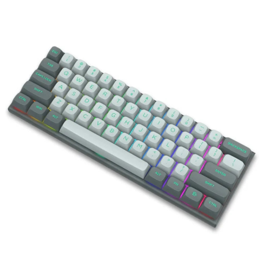 E-YOOSO HZ-61 RGB 61-Keys Hot-Swappable Mechanical Keyboard Gray/ Black
