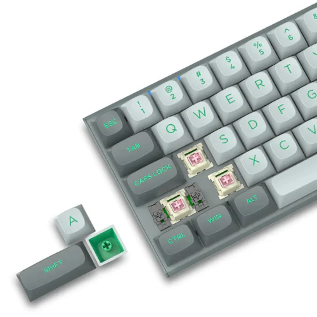 E-YOOSO HZ-61 RGB 61-Keys Hot-Swappable Mechanical Keyboard Gray/ Black