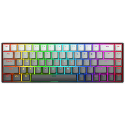 E-YOOSO HZ-68 RGB 68-Keys Hot-Swappable Mechanical Keyboard Gradient Grey