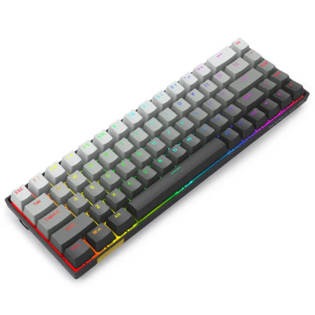 E-YOOSO HZ-68 RGB 68-Keys Hot-Swappable Mechanical Keyboard Gradient Grey