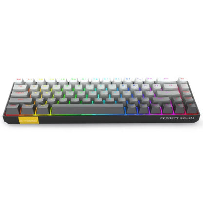 E-YOOSO HZ-68 RGB 68-Keys Hot-Swappable Mechanical Keyboard Gradient Grey