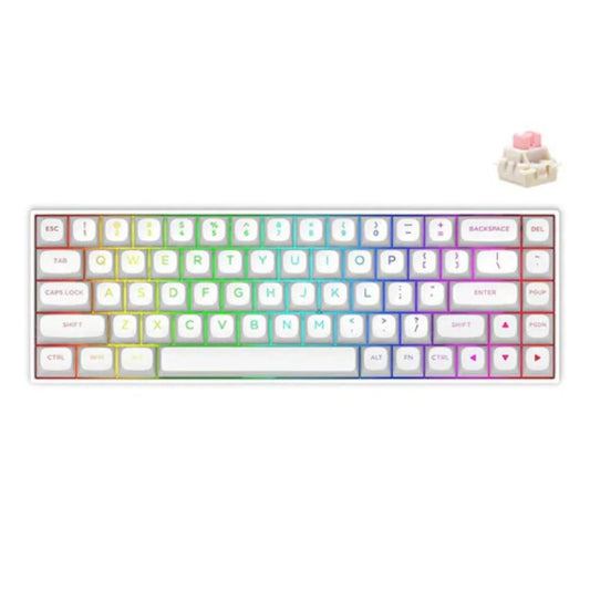 E-YOOSO HZ-68 RGB 68-Keys Hot-Swappable Mechanical Keyboard White