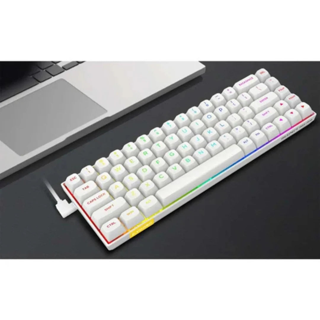 E-YOOSO HZ-68 RGB 68-Keys Hot-Swappable Mechanical Keyboard White