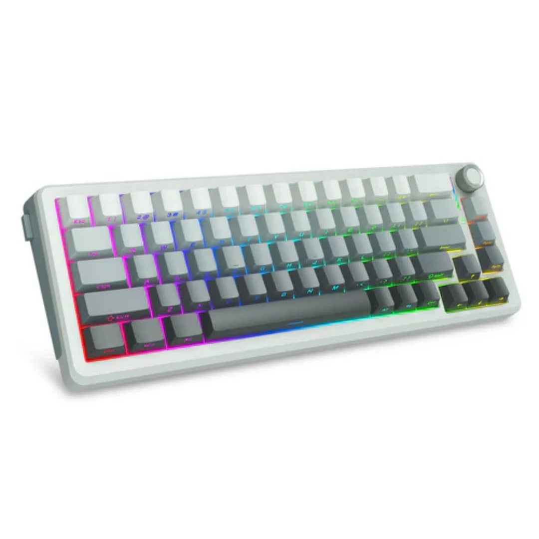 E-YOOSO Z-68 Gradient Gray Tri-Mode Mechanical Keyboard With Silverwood Switches