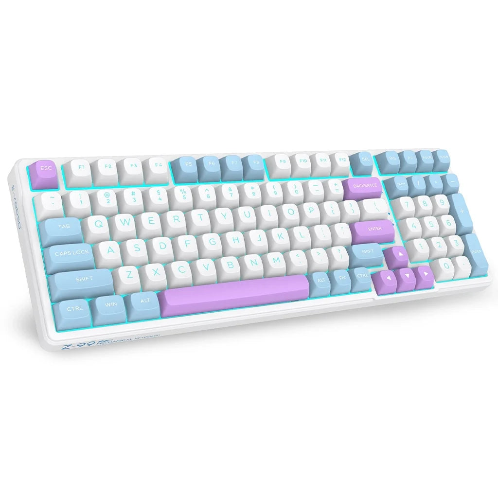 E-YOOSO Z-99 RGB 99-Keys Mechanical Keyboard White/Blue/Purple