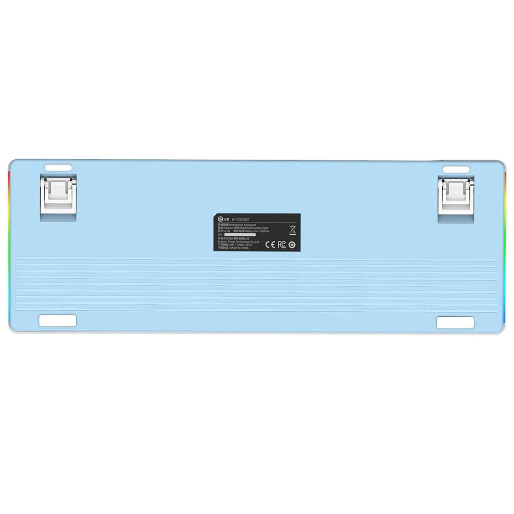 E-YOOSO Z-99 RGB 99-Keys Mechanical Keyboard White/Blue/Purple