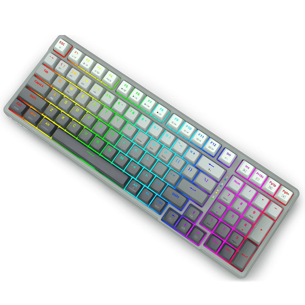 E-YOOSO Z-99 Tri-Mode RGB 99-Keys Mechanical Keyboard Gradient Grey