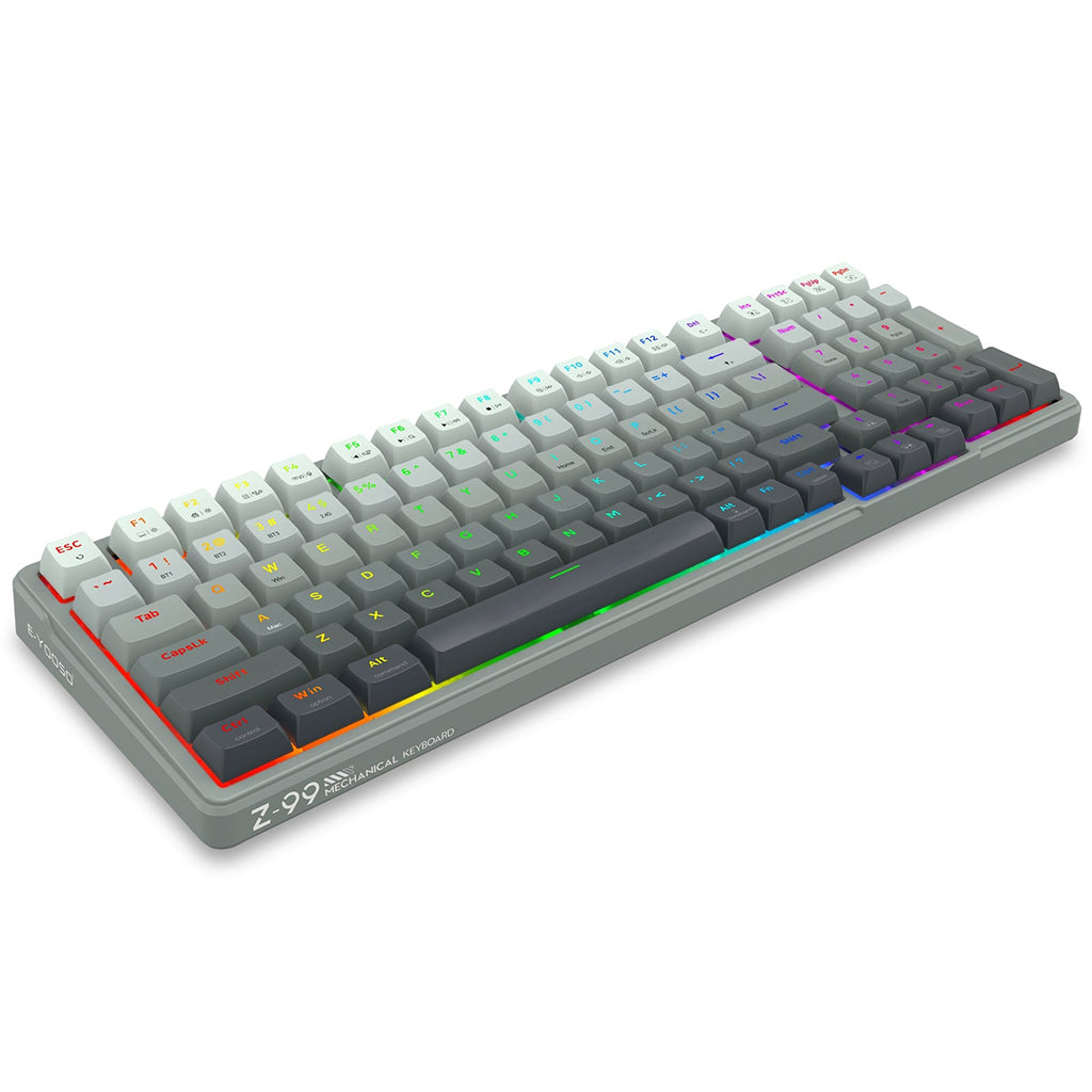 E-YOOSO Z-99 Tri-Mode RGB 99-Keys Mechanical Keyboard Gradient Grey