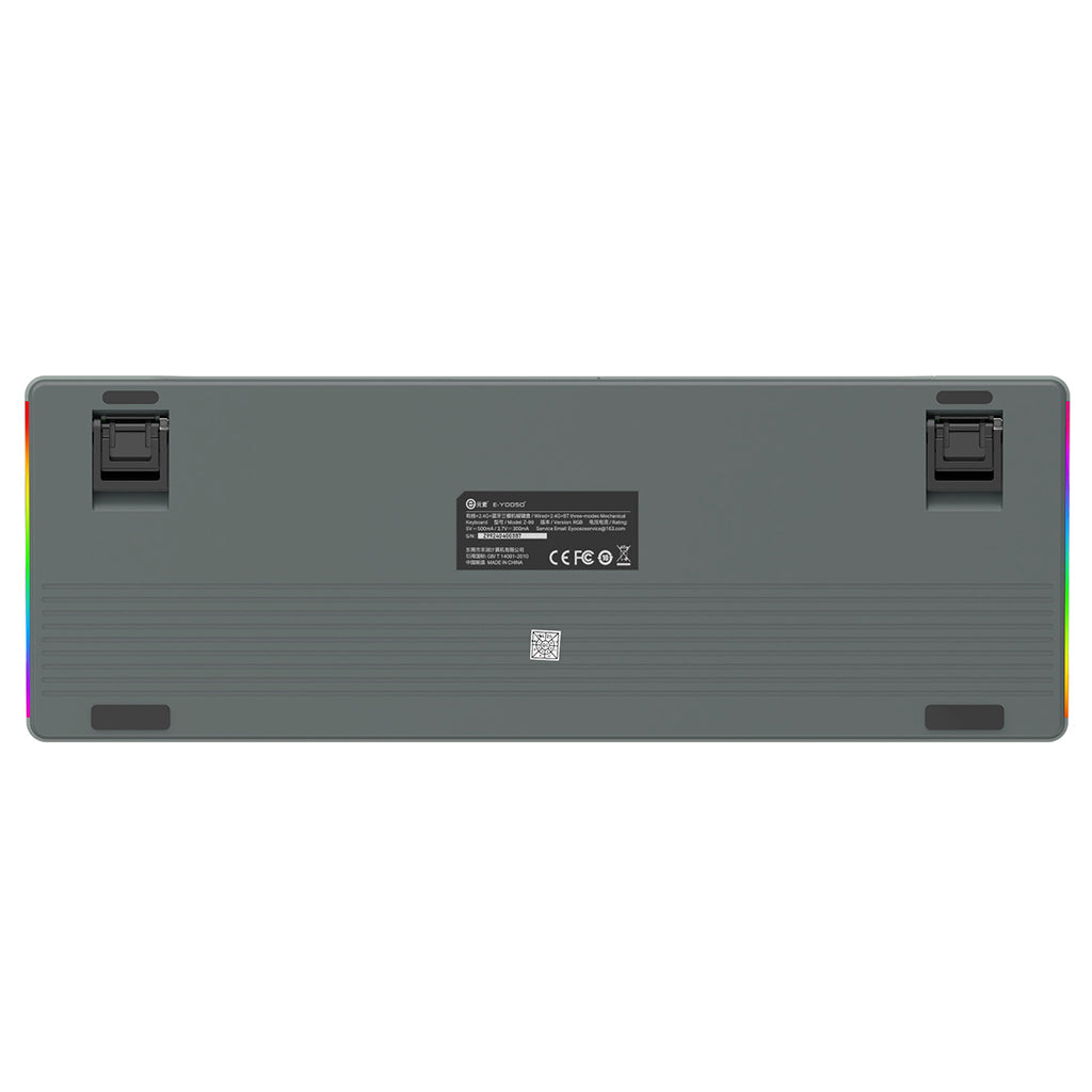 E-YOOSO Z-99 Tri-Mode RGB 99-Keys Mechanical Keyboard Gradient Grey