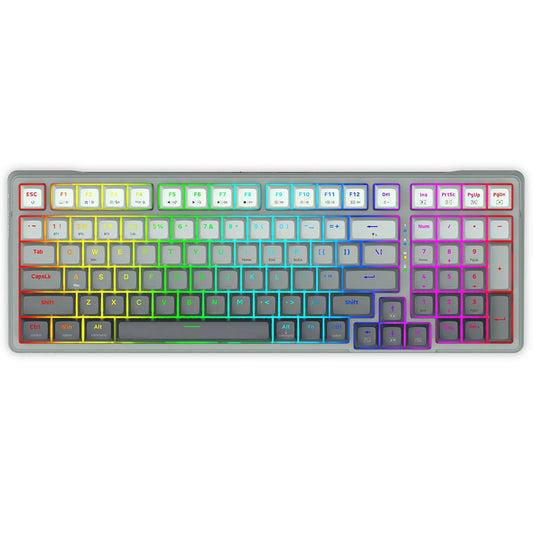 E-YOOSO Z-99 Tri-Mode RGB 99-Keys Mechanical Keyboard Gradient Grey