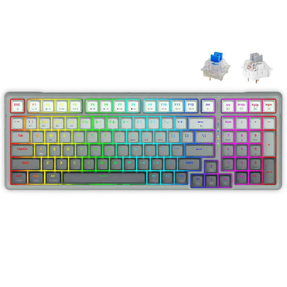 E-YOOSO Z-99 Tri-Mode RGB 99-Keys Mechanical Keyboard Gradient Grey