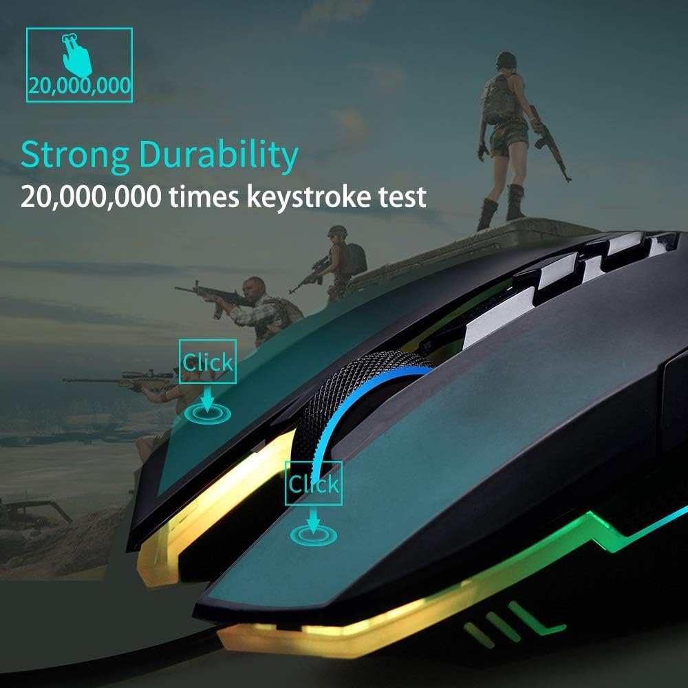 E-YOOSO X-5 Wired RGB Gaming Mouse with 3200 DPI