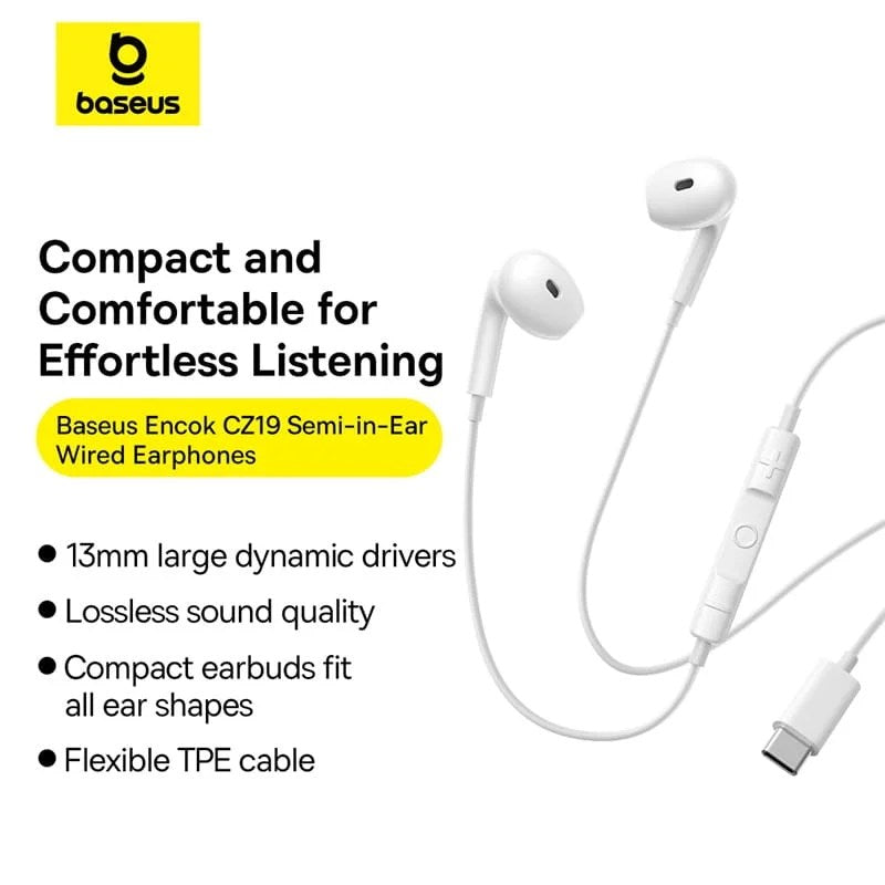Baseus Encok CZ19 Wired Earphones