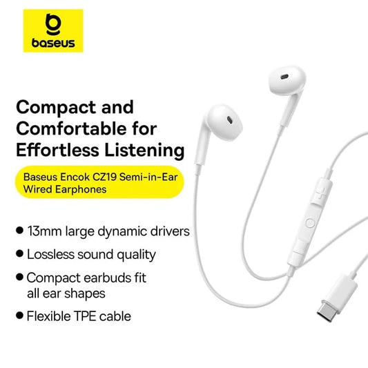Baseus Encok CZ19 Wired Earphones