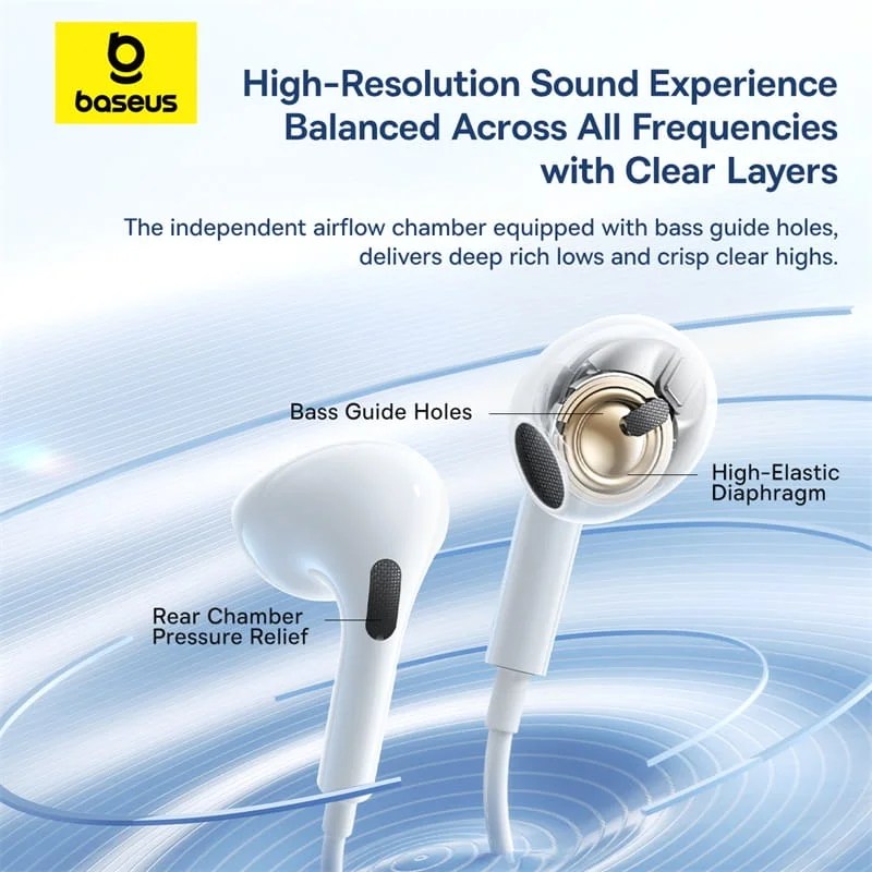 Baseus Encok CZ19 Wired Earphones