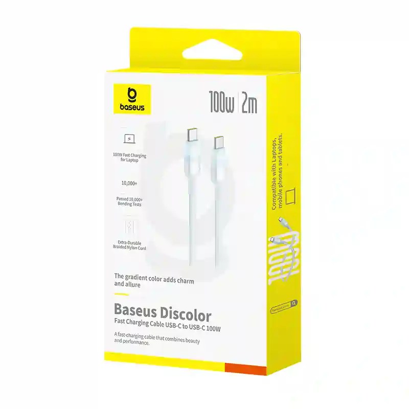Baseus Discolor Fast Charging Cable USB-C to USB-C 100W