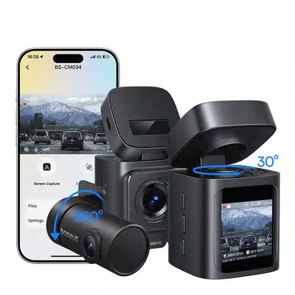 Baseus PrimeTrip VD1 Dash Cam Front 3K + Rear 1080p