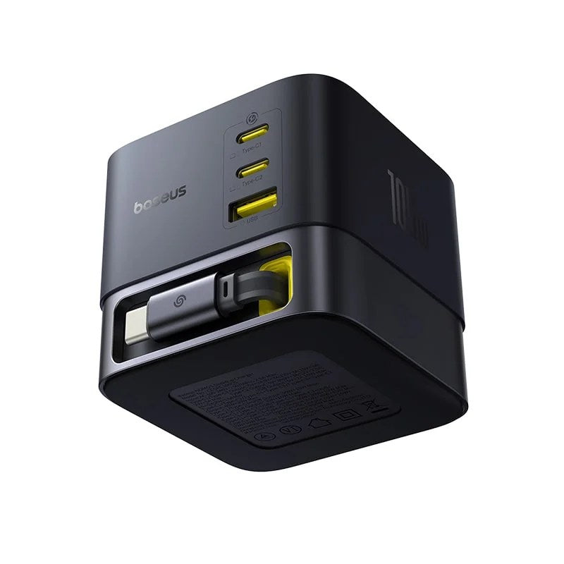 Baseus Super GaN Desktop Charger with Retractable Cable 3C+U 100W US
