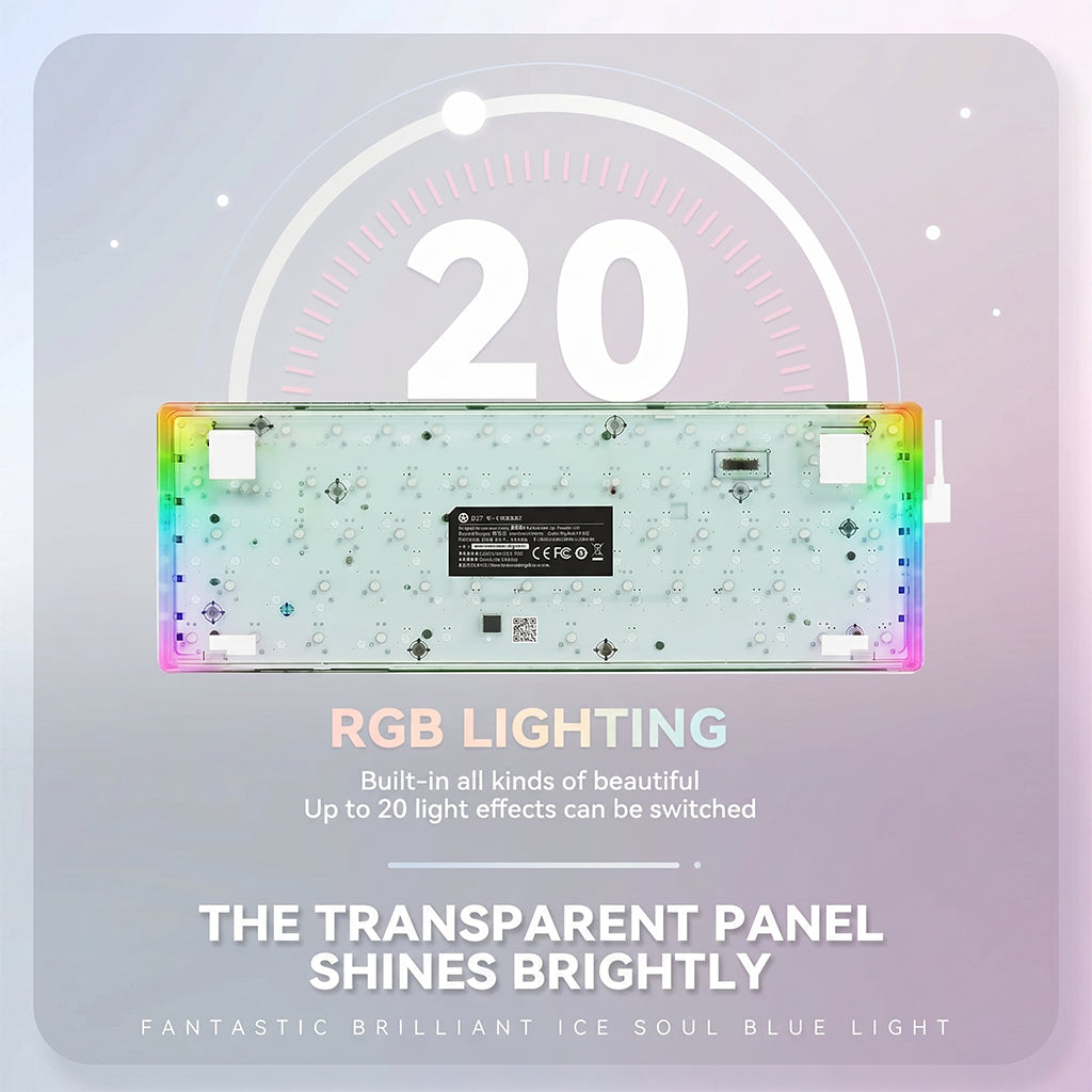 EYOOSO Z94 94-Key Transparent Mechanical Gaming Keyboard