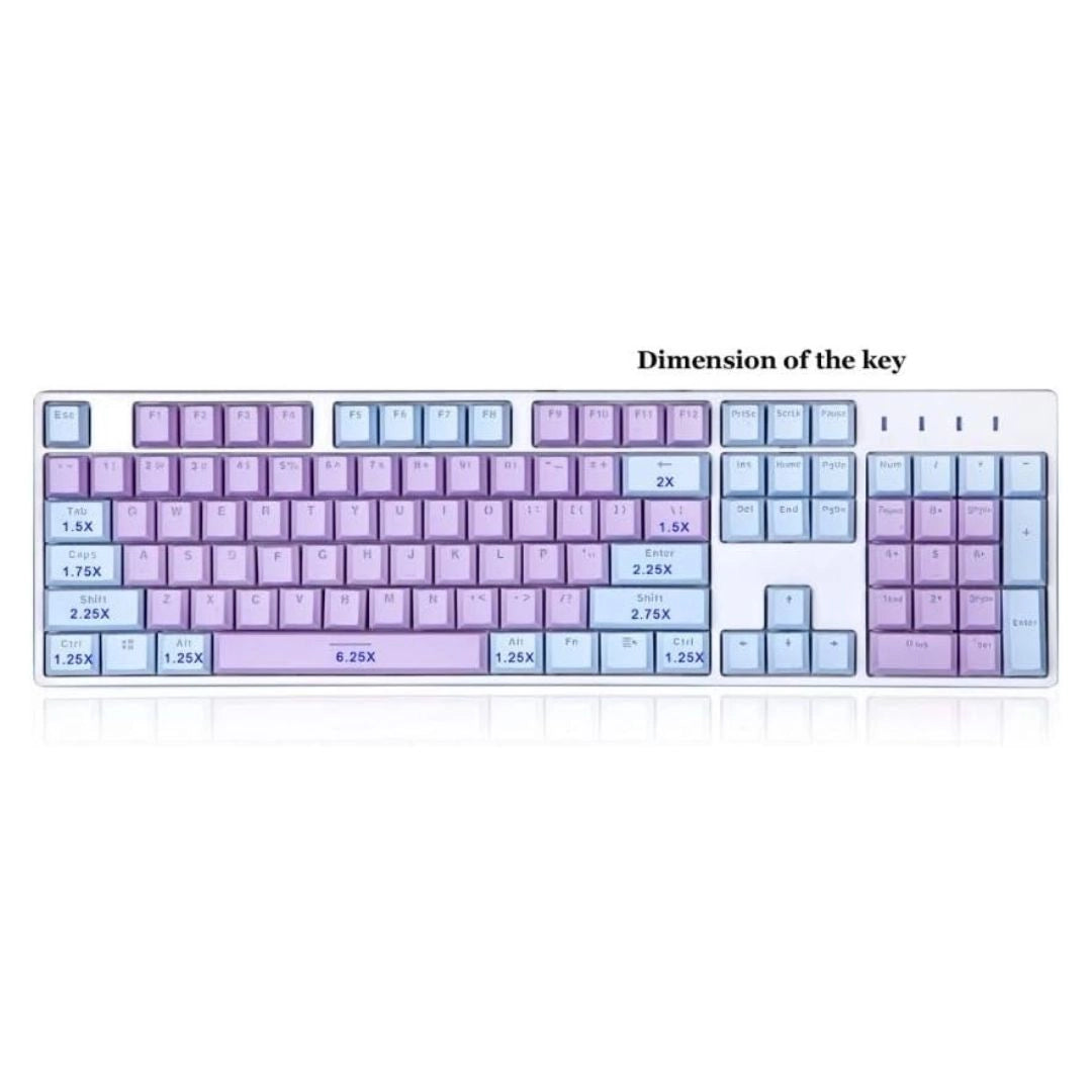 E-YOOSO 104-Key Mechanical Keyboard with Dual Color Keycaps