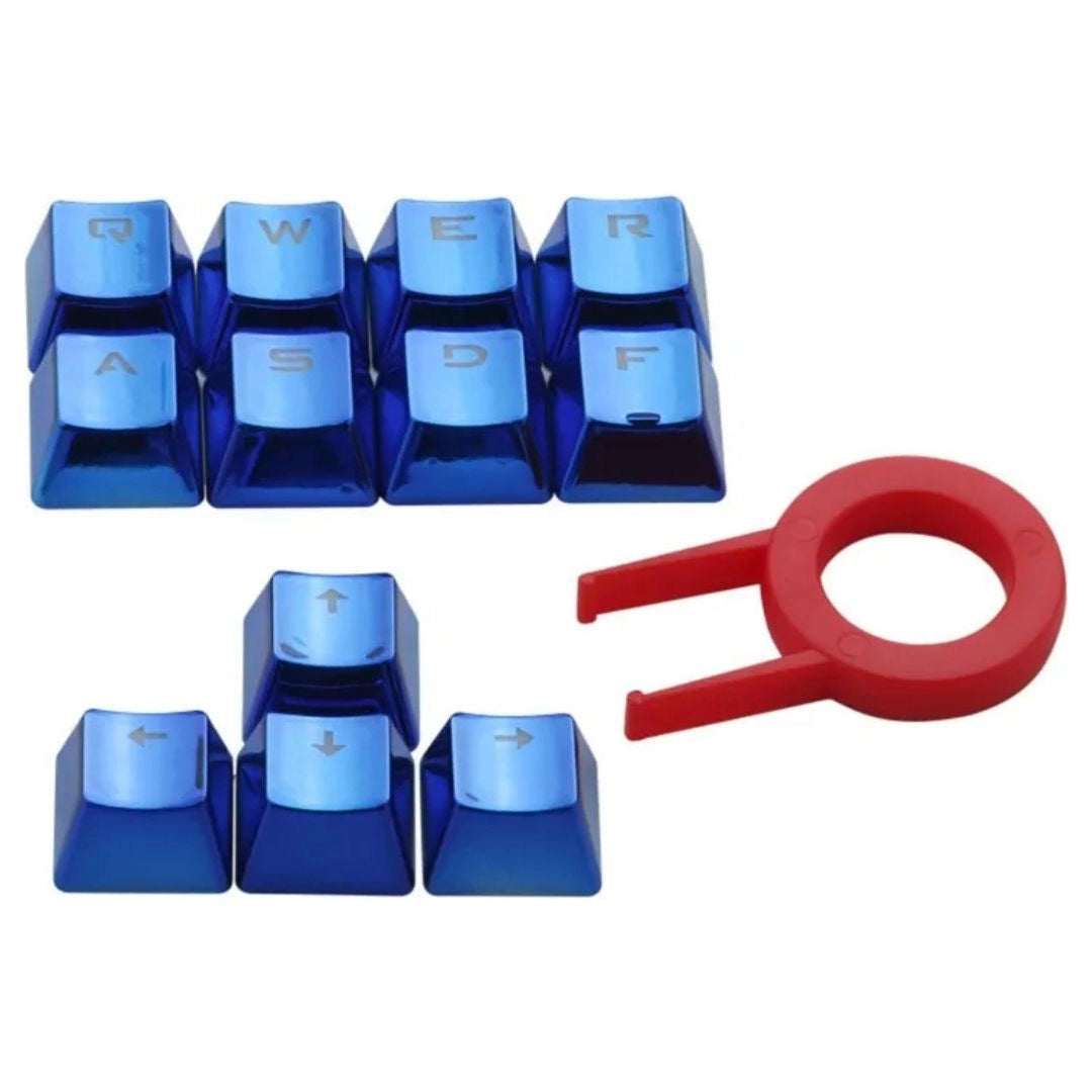 E-YOOSO 12Pcs PBT Metal Keycaps for Mechanical Keyboard