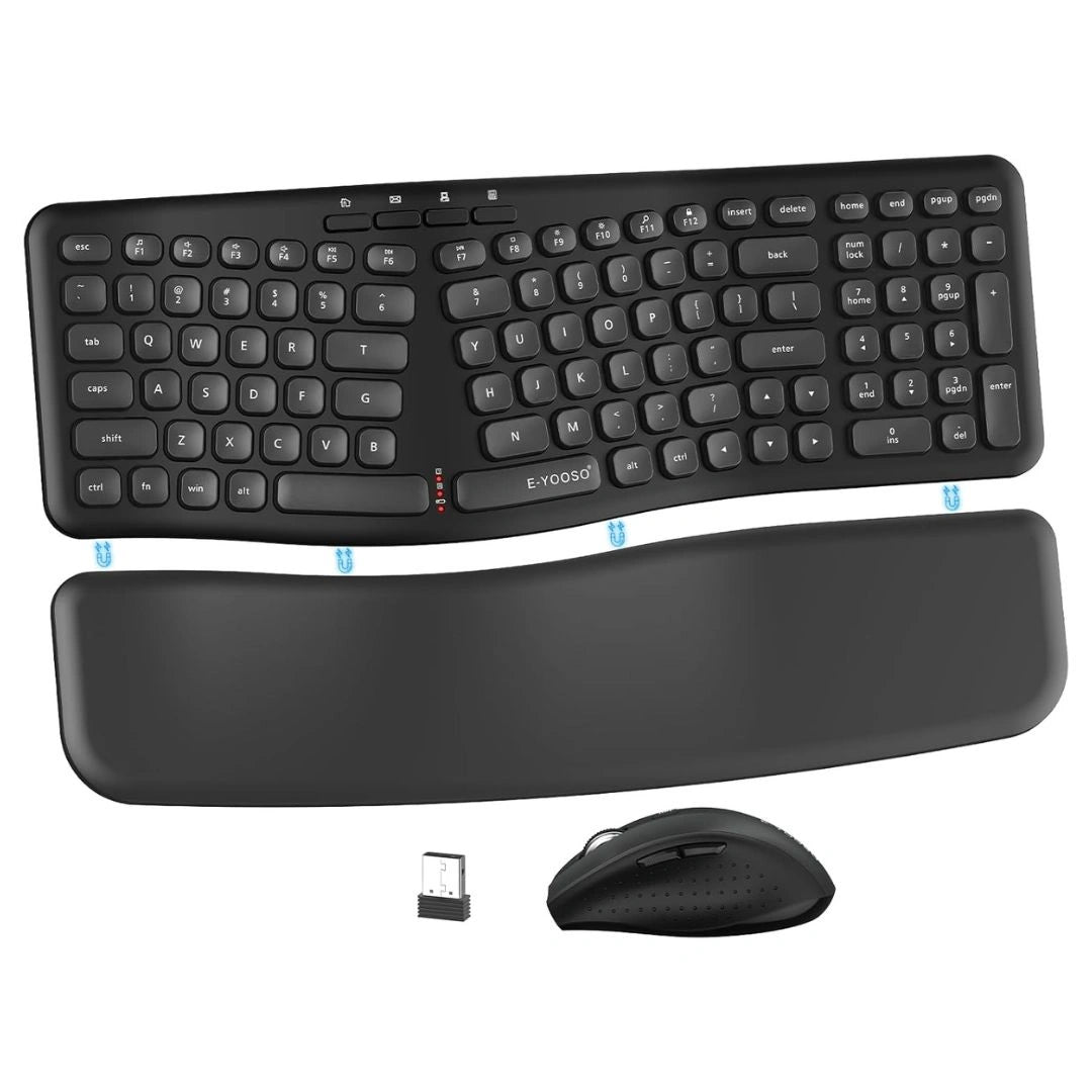 E-YOOSO E-757 Wireless Ergonomic Keyboard & Mouse Combo