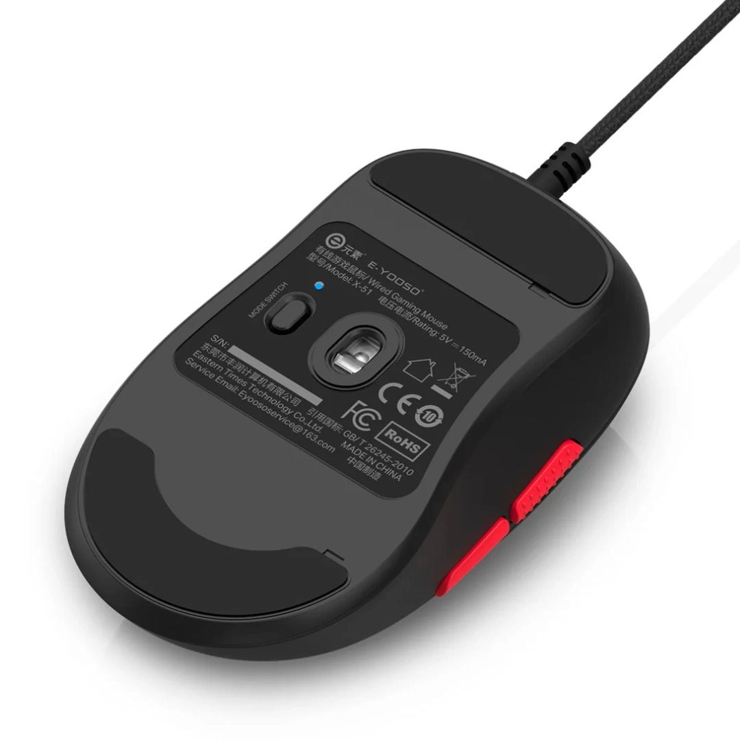 E-YOOSO X-51 Gaming Mouse with Adjustable DPI & Macro