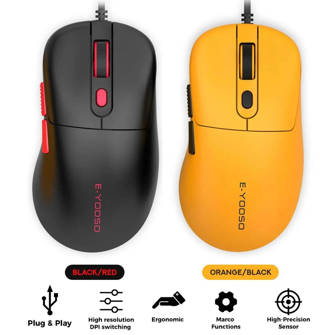E-YOOSO X-51 Gaming Mouse with Adjustable DPI & Macro