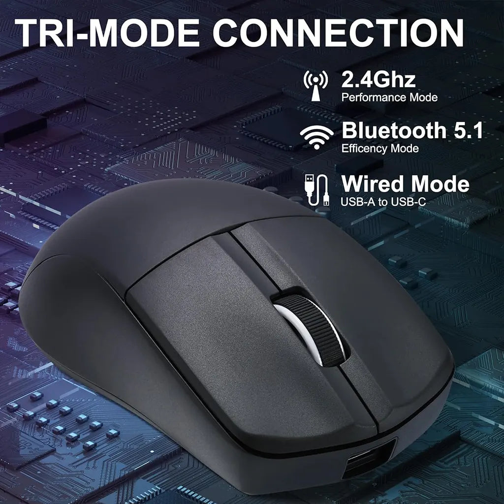 E-YOOSO X-44 Black 1K Wireless 26000 DPI Gaming Mouse