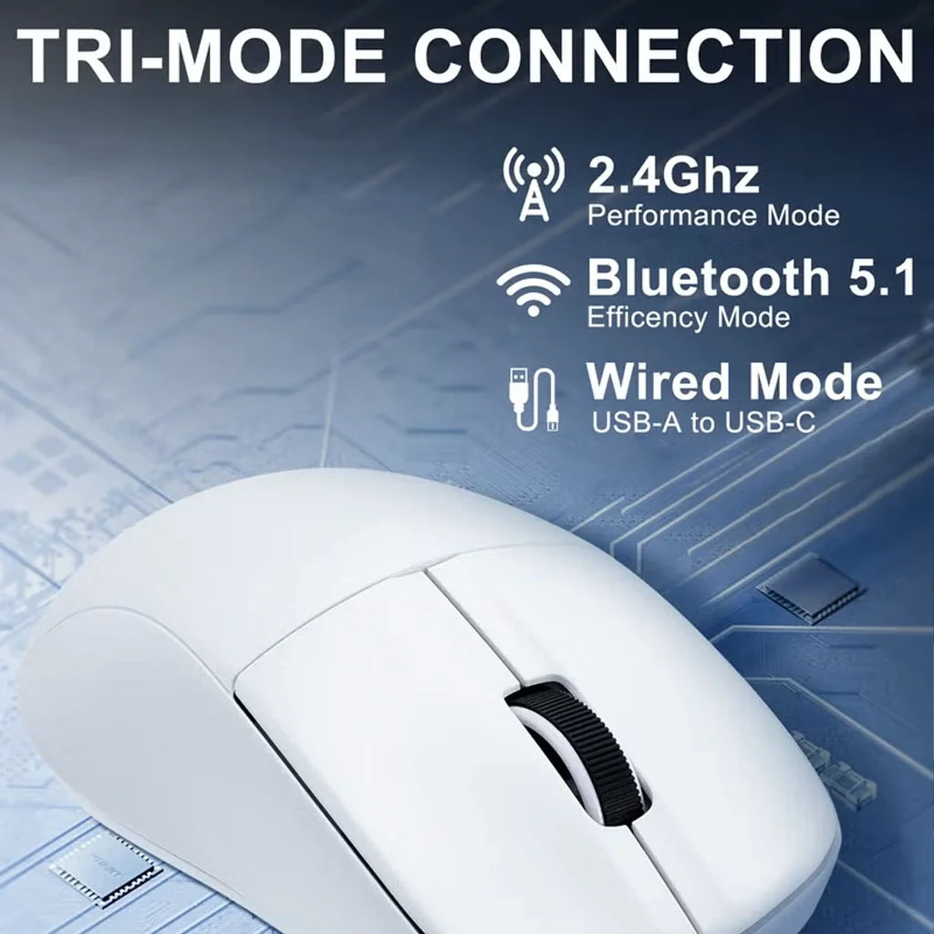E-YOOSO X-44 White 4K Wireless Lightweight Gaming Mouse