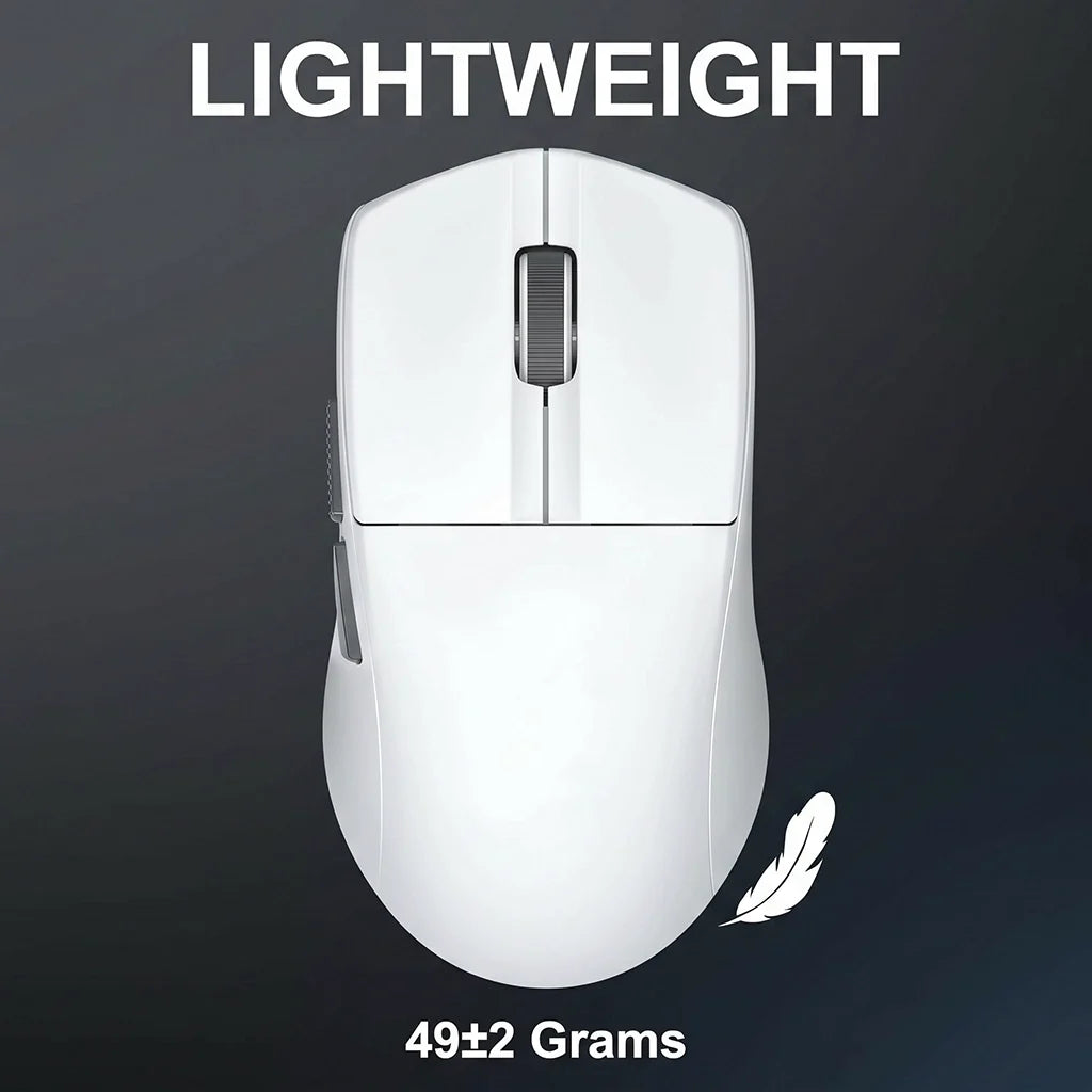 E-YOOSO X-44 White 4K Wireless Lightweight Gaming Mouse