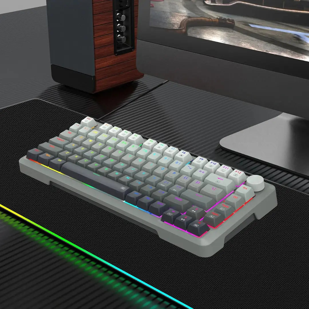 E-YOOSO HZ-82 RGB 82-Keys Wired Mechanical Keyboard Gradient Grey