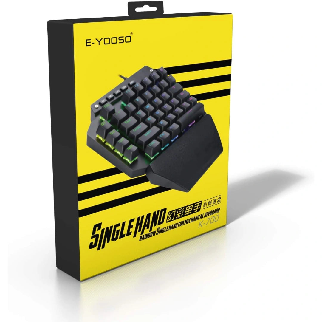 E-YOOSO K-700 44keys One-Handed RGB Mechanical Gaming Keyboard (Brown Switch)