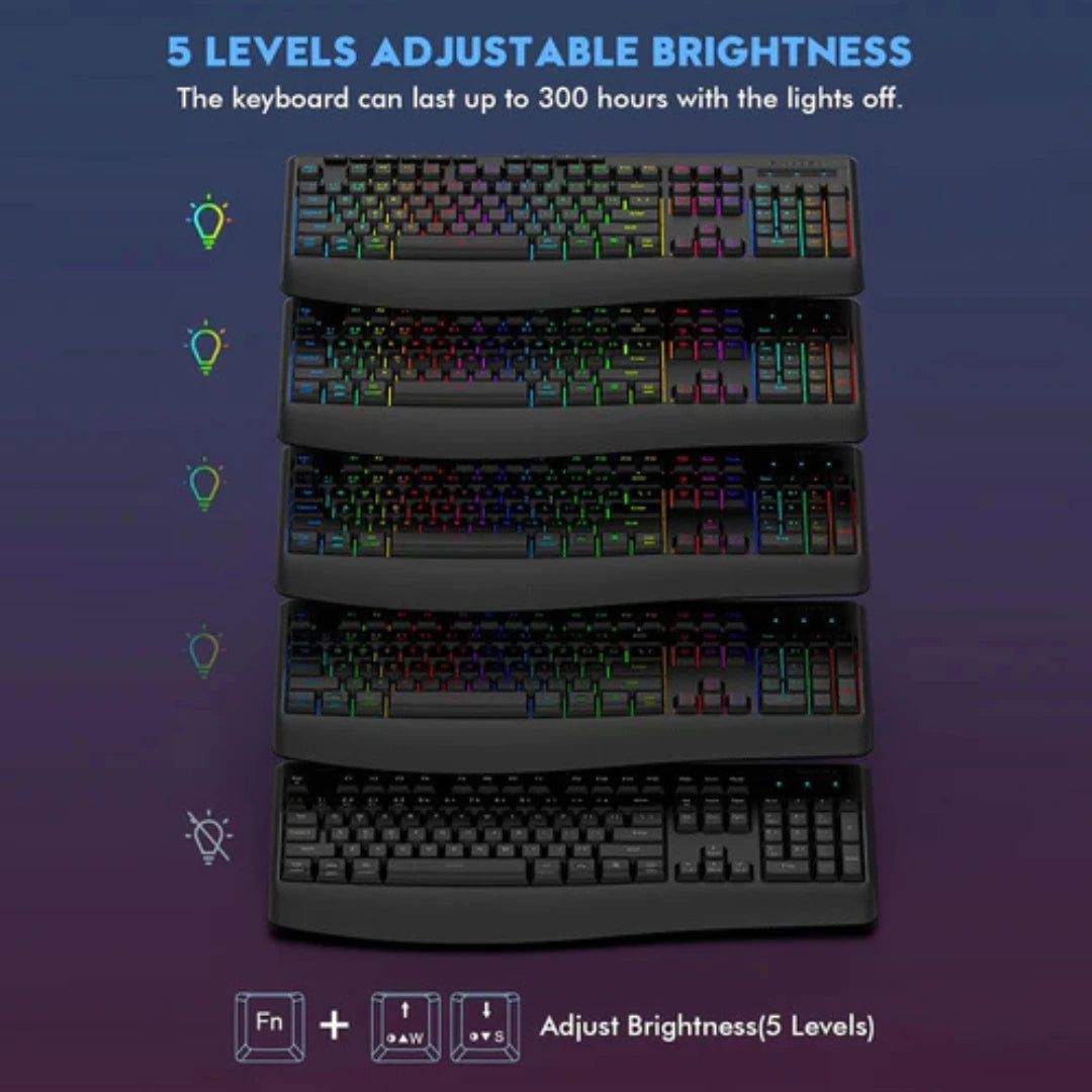 E-YOOSO K-787 Tri-Mode RGB 104 Keys Keyboard (Black)
