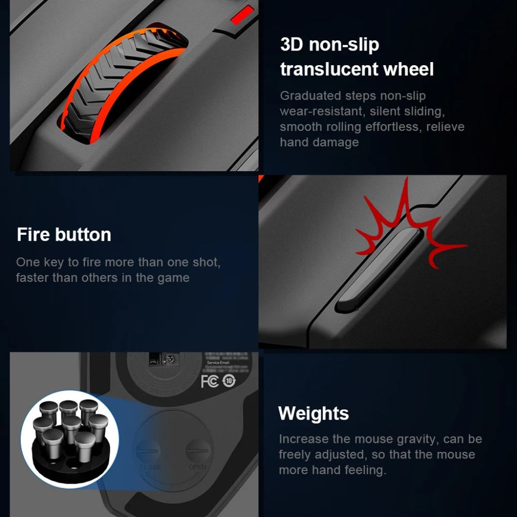 E-YOOSO X-39 Pro RGB Gaming Mouse 16400 DPI Programmable