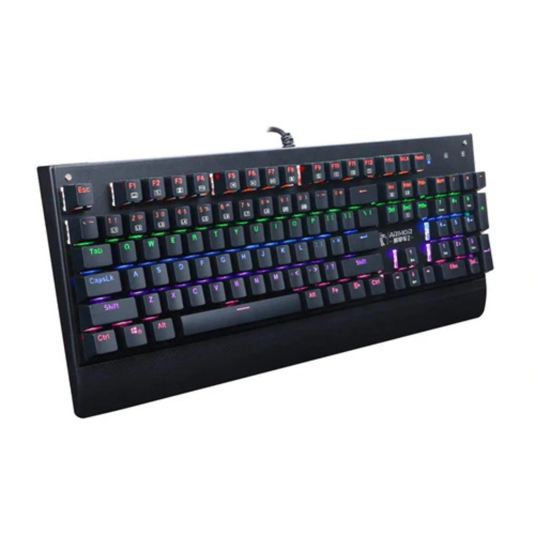 E-Yooso Armor Mechanical Gaming Keyboard Green Switch X-7200 (Black)