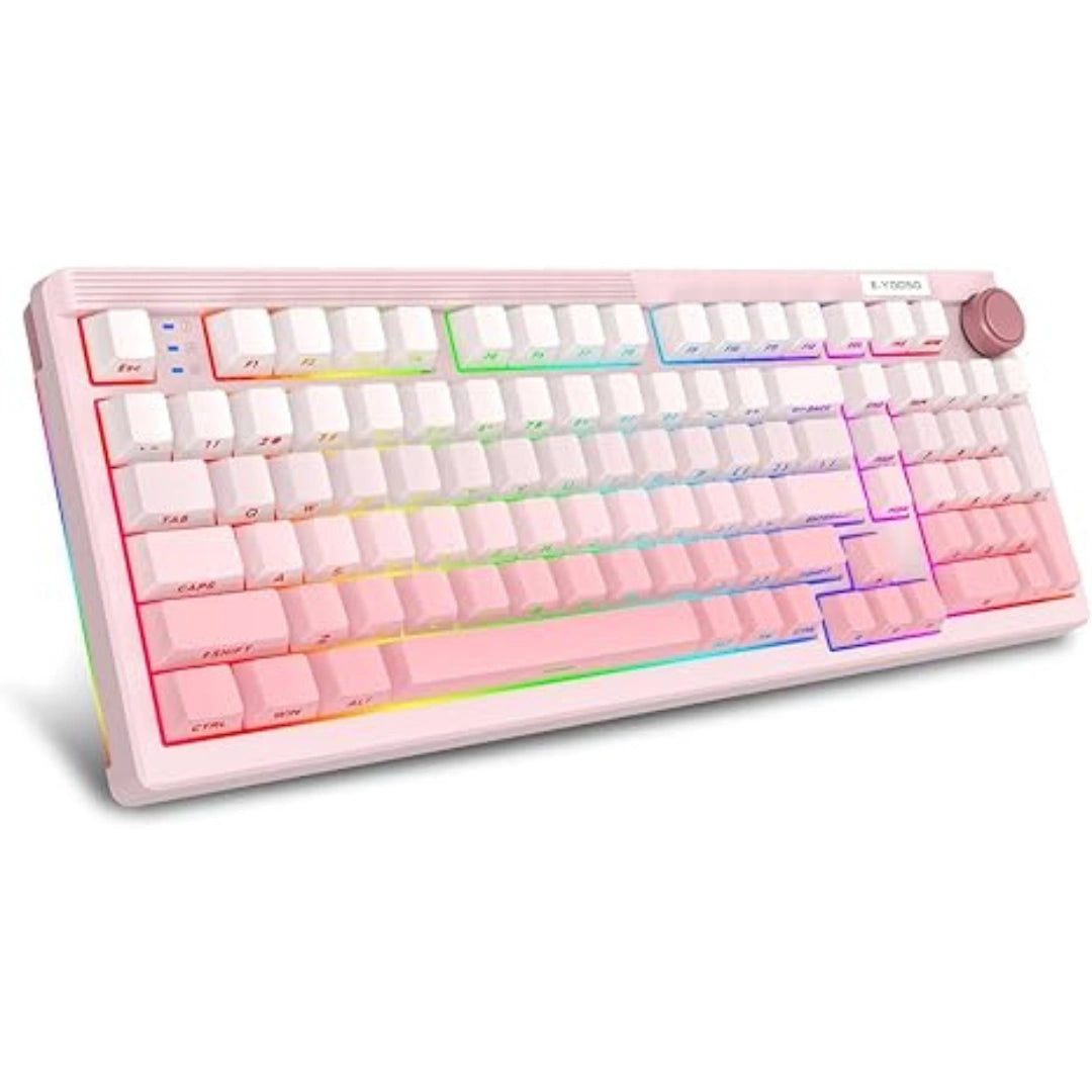 E-YOOSO Z-101 Gradient pink(Silverwood switch) Wireless Bluetooth Keyboard
