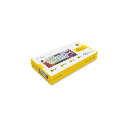 E-YOOSO Z-82 RGB 81-Keys Wired Hot-Swappable Mechanical Keyboard White/Red/Black (Silverwood Switch)