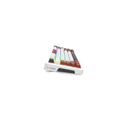 E-YOOSO Z-82 RGB 81-Keys Wired Hot-Swappable Mechanical Keyboard White/Red/Black (Silverwood Switch)