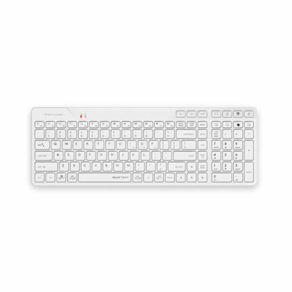A4Tech FBK27C AS QuietKey White Anti Sleep Mode Office Keyboard