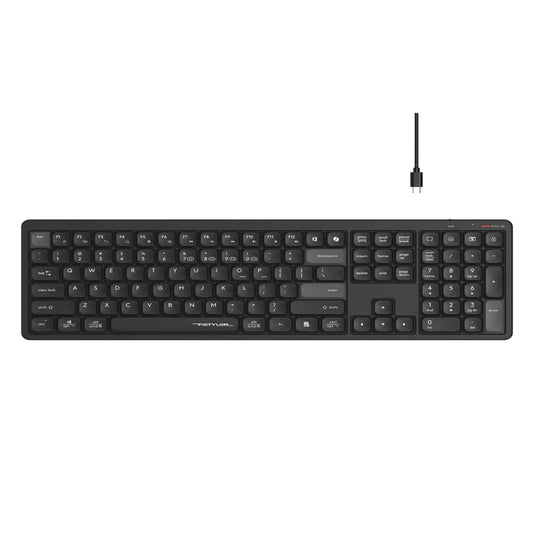 A4Tech FBX55C Black Bluetooth & Wireless Rechargeable Office Keyboard