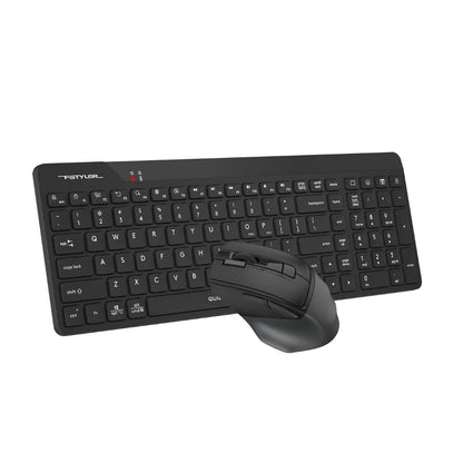 A4Tech FG2400 AIR 2 Black Full Size Quite Keyboard & Silent Mouse 2-in-1 Set