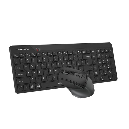 A4Tech FG2400 AIR 2 Black Full Size Quite Keyboard & Silent Mouse 2-in-1 Set