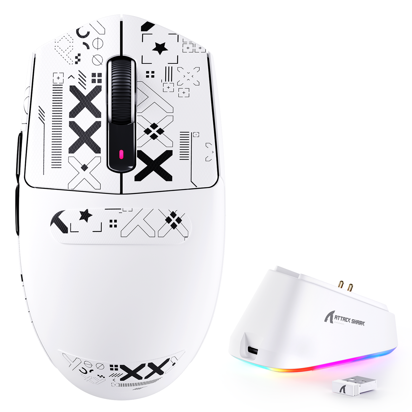 ATTACK SHARK G3 PRO Tri-mode Wireless Gaming Mouse with Charge Dock 25000 DPI Ultra Lightweight