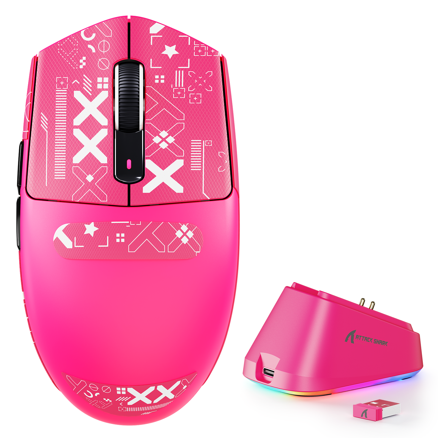 ATTACK SHARK G3 PRO Tri-mode Wireless Gaming Mouse with Charge Dock 25000 DPI Ultra Lightweight