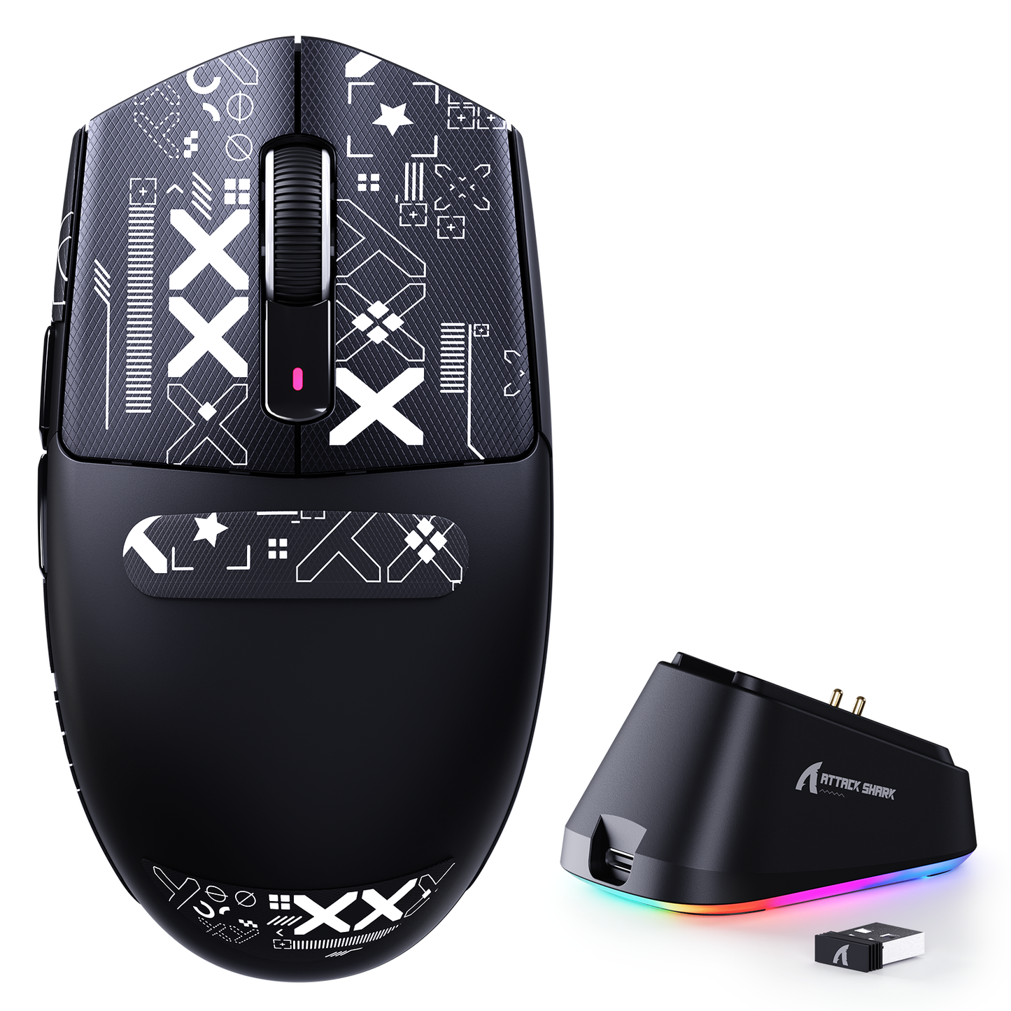 ATTACK SHARK G3 PRO Tri-mode Wireless Gaming Mouse with Charge Dock 25000 DPI Ultra Lightweight