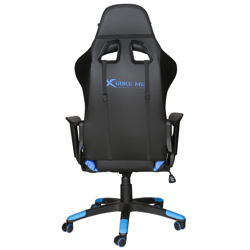 XTRIKE ME GC-905 BK ERGONOMIC ADJUSTABLE GAMING CHAIR CASTER WHEELS BLACK