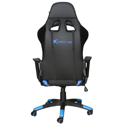 XTRIKE ME GC-905 BK ERGONOMIC ADJUSTABLE GAMING CHAIR CASTER WHEELS BLACK