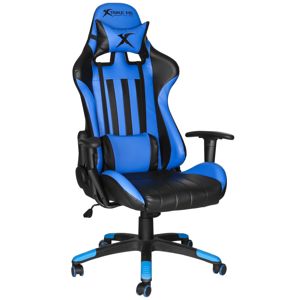 XTRIKE ME GC-905BK Gaming Chair - Modern Recliner with Cushion and Caster Wheels